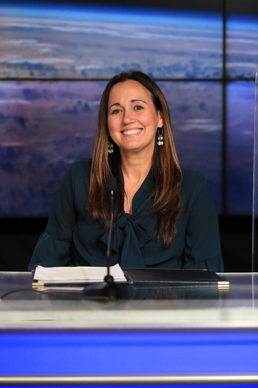 Exploration Ground Systems Chief of Staff Sasha Sims participates in the Safety Starts With You Leadership Panel on Jan. 25, 2022, at NASA’s Kennedy Space Center in Florida. The panel discussion featured senior leaders from the spaceport addressing ways employees can focus on safely completing mission objectives in the new year. Other panelists included Kennedy Space Center Director Janet Petro, Director of Safety and Mission Assurance Ronnie Rodriguez, and Director of Spaceport Integration and Services Nancy Bray. 