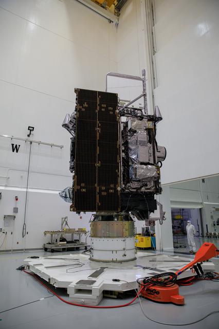 GOES-T Spacecraft Move to Encapsulation Bay