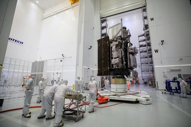 NASA image: GOES-T Spacecraft Move to Encapsulation Bay