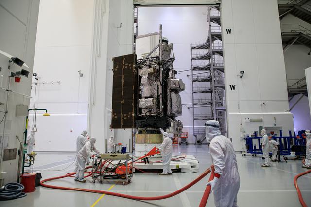 NASA image: GOES-T Spacecraft Move to Encapsulation Bay