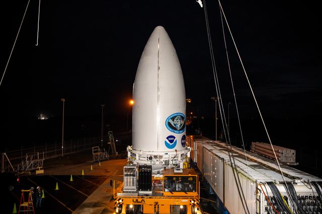 NASA image: GOES-T Spacecraft Lift and Mate