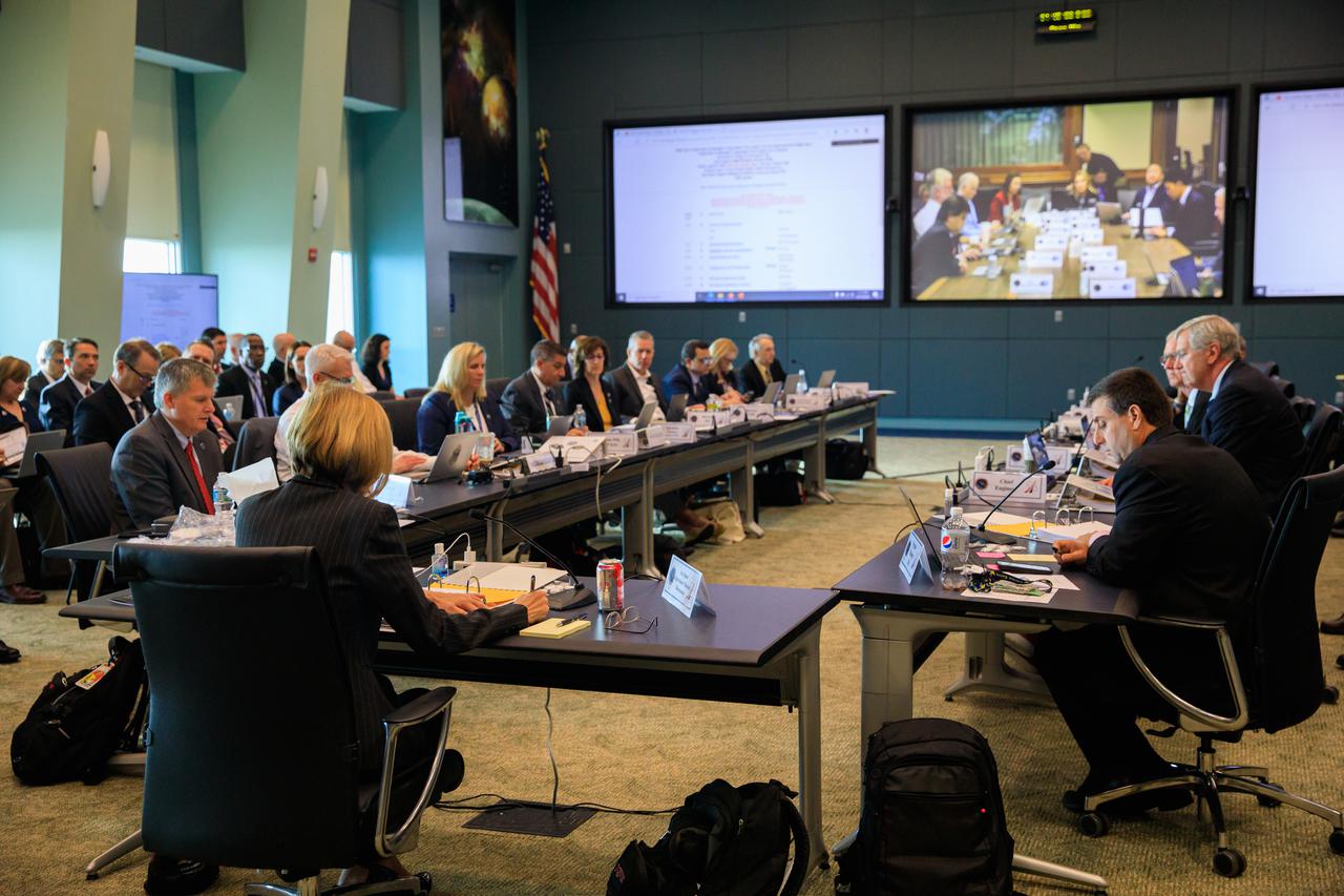 NASA’s SpaceX Crew-4 Flight Readiness Review takes place at Kennedy Space Center on April 15, 2022. The mission is targeted to launch from the Florida Spaceport’s Launch Complex 39A on April 23, 2022, at 5:26 a.m. EDT. NASA astronauts Kjell Lindgren, Bob Hines, and Jessica Watkins, and ESA (European Space Agency) astronaut Samantha Cristoforetti will fly to the station aboard SpaceX’s Crew Dragon, powered by the company’s Falcon 9 rocket.