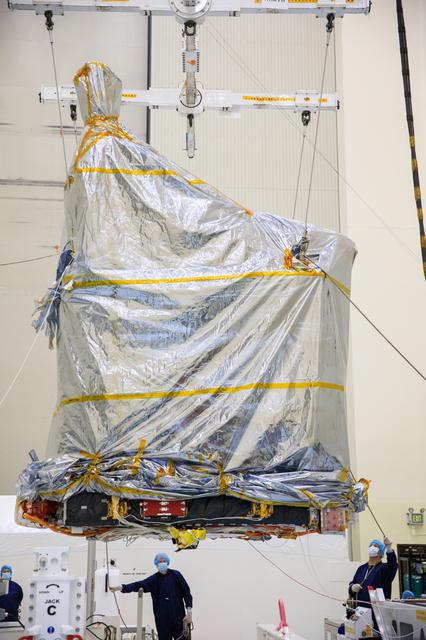 NASA image: Psyche Spacecraft Unboxing and Move to Stand