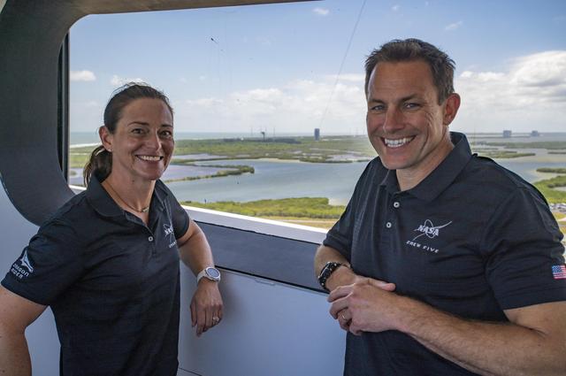 NASA image: SpaceX Crew-5 Astronauts at LC 39A