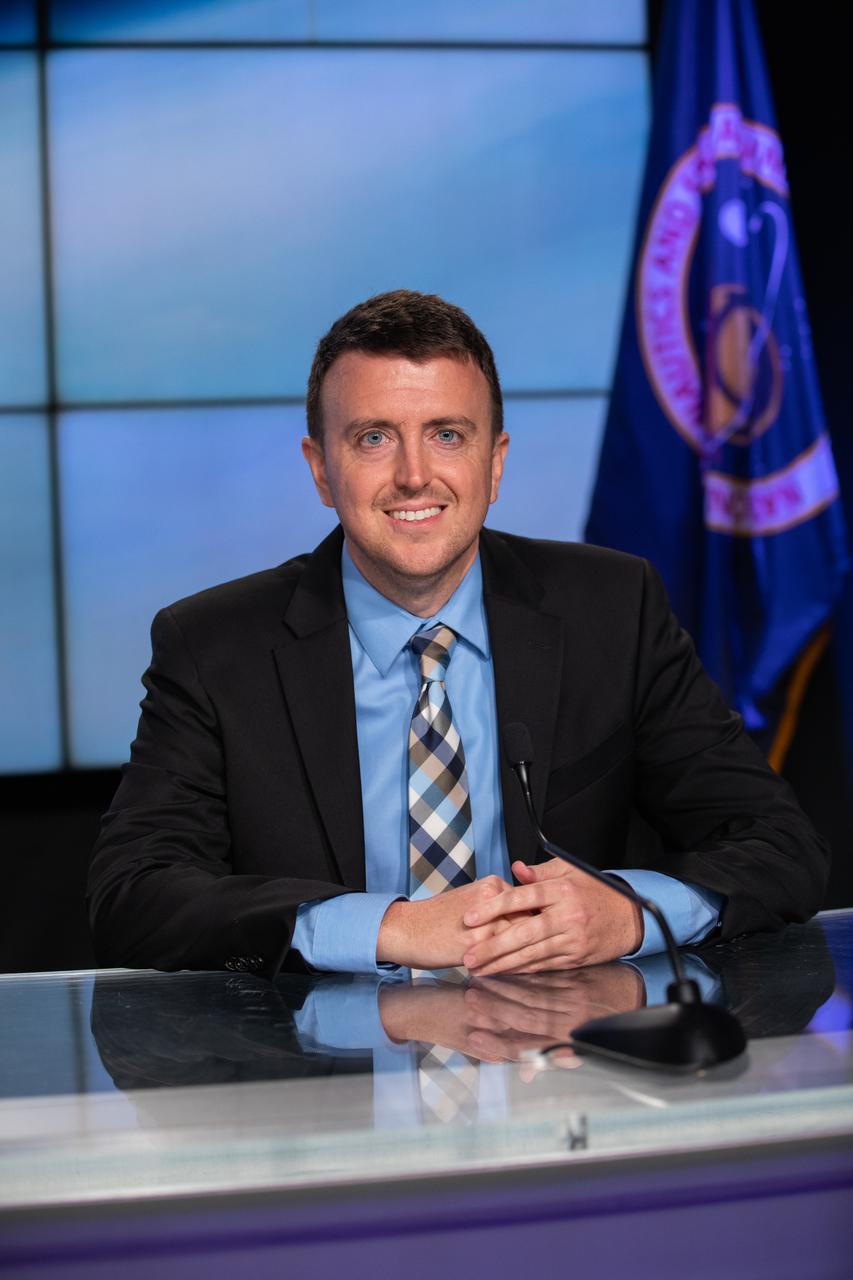 Will Ulrich, launch weather officer, U.S. Space Force, 45th Weather Squadron, Space Launch Delta 45, participates in a prelaunch briefing for NASA’s uncrewed Boeing Orbital Flight Test (OFT-2) at the agency’s Kennedy Space Center in Florida, May 17, 2022. Boeing’s CST-100 Starliner is targeted to launch at 6:54 p.m. EDT on Thursday, May 19, on a United Launch Alliance Atlas V rocket from Space Launch Complex-41 at Cape Canaveral Space Force Station in Florida to rendezvous and dock with the International Space Station.