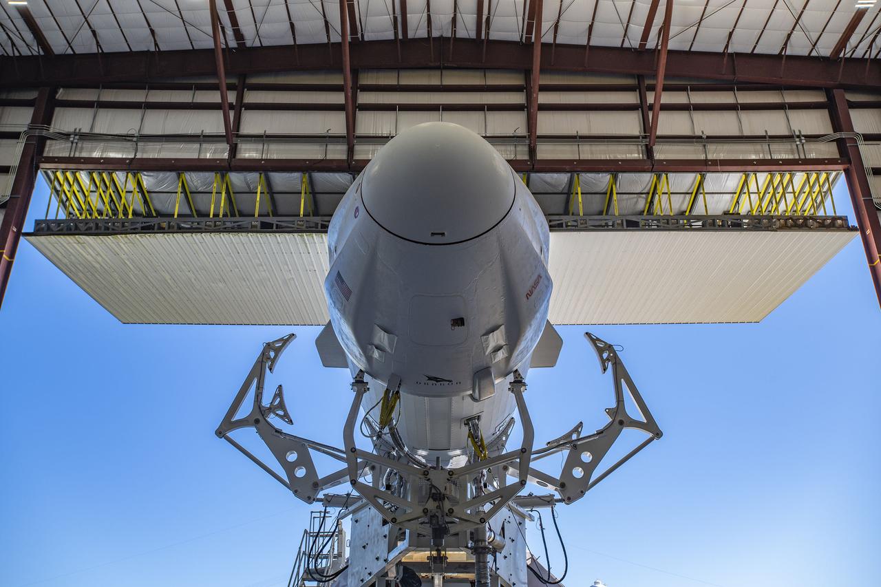 A SpaceX Falcon 9 rocket, topped with the Cargo Dragon spacecraft, is rolled out from the company’s hangar at NASA’s Kennedy Space Center in Florida on July 12, 2022, to the launch pad in preparation for the 25th commercial resupply services launch. The mission will deliver new science investigations, supplies, and equipment to the crew aboard the International Space Station. Liftoff is scheduled for 8:44 p.m. EDT on Thursday, July 14, from Kennedy’s Launch Complex 39A. 