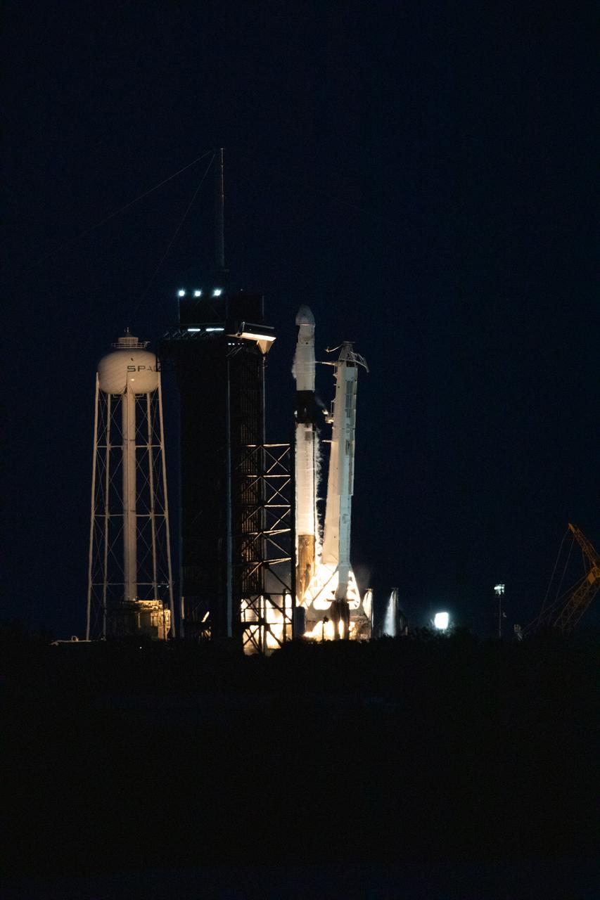 The SpaceX Falcon 9 rocket carrying the Dragon capsule lifts off from Launch Complex 39A at NASA’s Kennedy Space Center in Florida on July 14, 2022, on the company’s 25th Commercial Resupply Services mission for the agency to the International Space Station. Liftoff was at 8:44 p.m. EDT. Dragon will deliver more than 5,800 pounds of cargo, including a variety of NASA investigations, to the space station. The spacecraft is expected to spend about a month attached to the orbiting outpost before it returns to Earth with research and return cargo, splashing down off the coast of Florida.