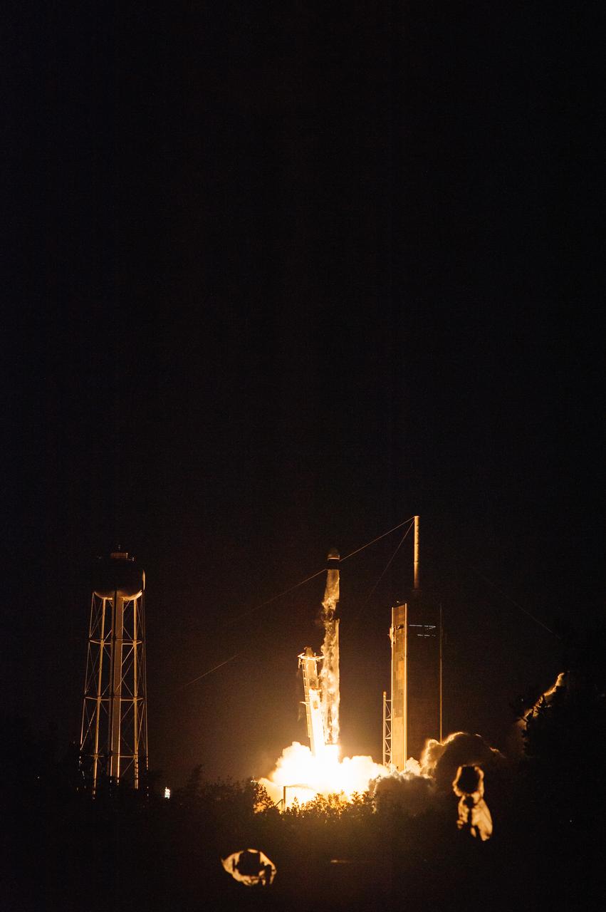 The SpaceX Falcon 9 rocket carrying the Dragon capsule lifts off from Launch Complex 39A at NASA’s Kennedy Space Center in Florida on July 14, 2022, on the company’s 25th Commercial Resupply Services mission for the agency to the International Space Station. Liftoff was at 8:44 p.m. EDT. Dragon will deliver more than 5,800 pounds of cargo, including a variety of NASA investigations, to the space station. The spacecraft is expected to spend about a month attached to the orbiting outpost before it returns to Earth with research and return cargo, splashing down off the coast of Florida.
