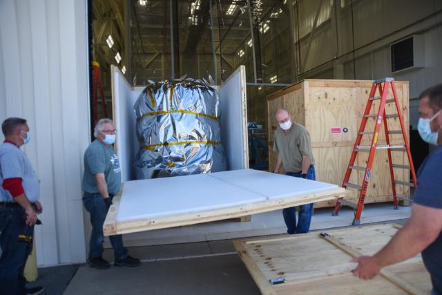 NASA image: LOFTID Spacecraft Uncrating