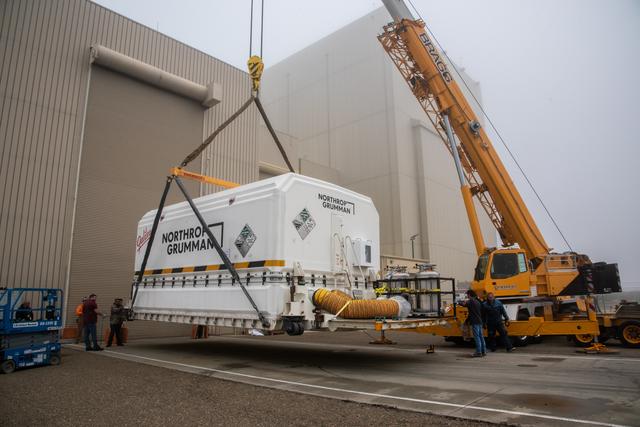 NASA image: JPSS-2 Spacecraft Arrival and Offload