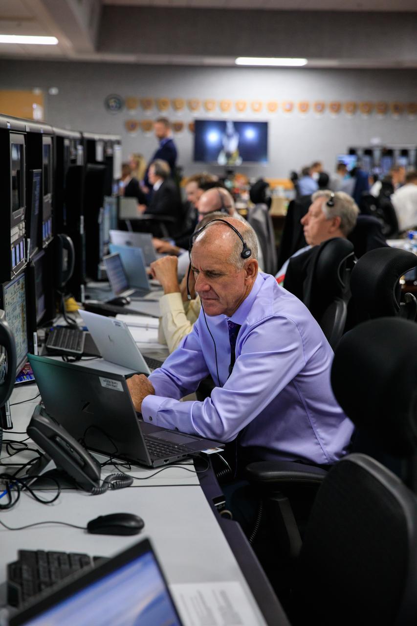 Members of the Artemis I launch team are at their consoles inside Firing Room 1 of the Rocco A. Petrone Launch Control Center at NASA’s Kennedy Space Center in Florida for launch countdown Aug. 29, 2022. Launch of the agency’s Space Launch System and Orion spacecraft was waved off due to an issue during tanking. Launch is now no earlier than Sept. 3, at 2:17 p.m. EDT from Kennedy’s Launch Complex 39B. The first in a series of increasingly complex missions, Artemis I will provide a foundation for human deep space exploration and demonstrate our commitment and capability to extend human presence to the Moon and beyond. The primary goal of Artemis I is to thoroughly test the integrated systems before crewed missions by operating the spacecraft in a deep space environment, testing Orion’s heat shield, and recovering the crew module after reentry, descent, and splashdown.