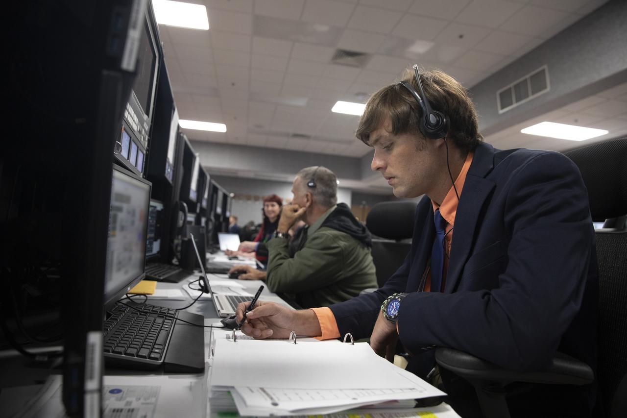 Members of the Artemis I launch team are at their consoles inside Firing Room 1 of the Rocco A. Petrone Launch Control Center at NASA’s Kennedy Space Center in Florida for launch countdown Aug. 29, 2022. Launch of the agency’s Space Launch System and Orion spacecraft was waved off due to an issue during tanking. Launch is now no earlier than Sept. 3, at 2:17 p.m. EDT from Kennedy’s Launch Complex 39B. The first in a series of increasingly complex missions, Artemis I will provide a foundation for human deep space exploration and demonstrate our commitment and capability to extend human presence to the Moon and beyond. The primary goal of Artemis I is to thoroughly test the integrated systems before crewed missions by operating the spacecraft in a deep space environment, testing Orion’s heat shield, and recovering the crew module after reentry, descent, and splashdown. 