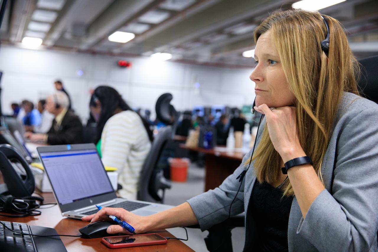 Members of the Artemis I launch team are at their consoles inside Firing Room 1 of the Rocco A. Petrone Launch Control Center at NASA’s Kennedy Space Center in Florida for launch countdown Aug. 29, 2022. Launch of the agency’s Space Launch System and Orion spacecraft was waved off due to an issue during tanking. Launch is now no earlier than Sept. 3, at 2:17 p.m. EDT from Kennedy’s Launch Complex 39B. The first in a series of increasingly complex missions, Artemis I will provide a foundation for human deep space exploration and demonstrate our commitment and capability to extend human presence to the Moon and beyond. The primary goal of Artemis I is to thoroughly test the integrated systems before crewed missions by operating the spacecraft in a deep space environment, testing Orion’s heat shield, and recovering the crew module after reentry, descent, and splashdown. 