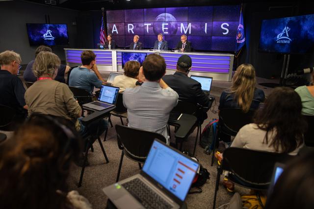 NASA image: Media Update on Status of Artemis I
