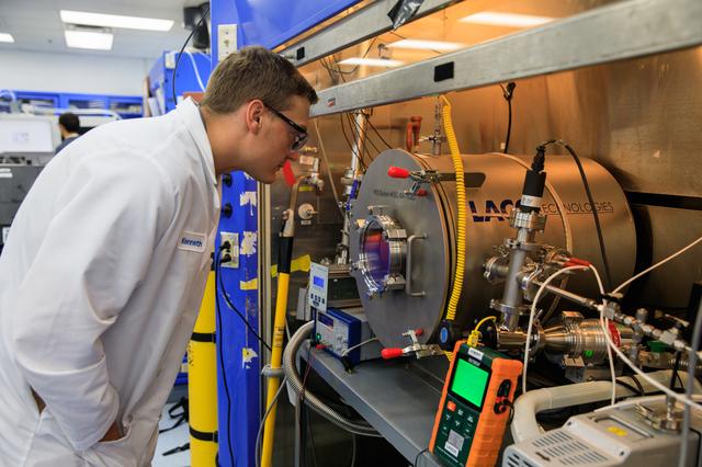 NASA image: Molten Regolith Electrolysis (MRE) Testing