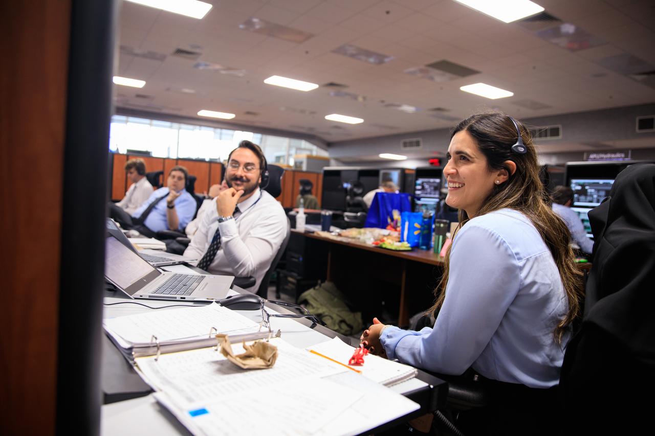 Members of the Artemis I launch team are at their consoles inside Firing Room 1 of the Rocco A. Petrone Launch Control Center at NASA’s Kennedy Space Center in Florida for launch countdown Sept. 3, 2022. Launch of the agency’s Space Launch System and Orion spacecraft from Kennedy’s Launch Complex 39B was waved off due to an issue during tanking. Artemis I will provide a foundation for human deep space exploration and demonstrate our commitment and capability to extend human presence to the Moon and beyond. The primary goal of Artemis I is to thoroughly test the integrated systems before crewed missions by operating the spacecraft in a deep space environment, testing Orion’s heat shield, and recovering the crew module after reentry, descent, and splashdown. 