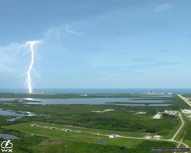 NASA image: Lightning Strikes at Pad 39B
