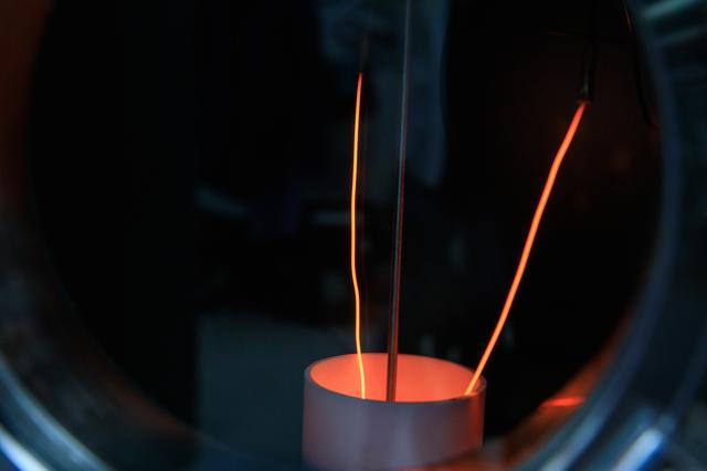 NASA image: Molten Regolith Electrolysis Testing