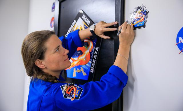 NASA image: SpaceX Crew-5 Astronaut Patch Placing