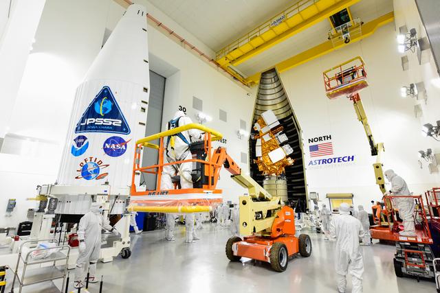 NASA image: JPSS-2 Fairing Encapsulation