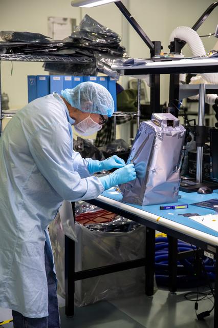 NASA image: PRIME-1 MSolo MLI Install