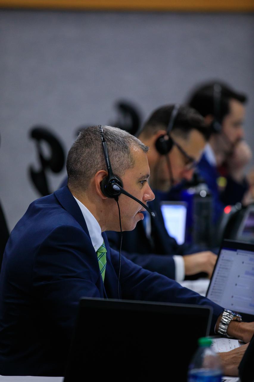 NASA Test Director Danny Zeno monitors launch countdown activities inside Firing Room 1 of the Launch Control Center at NASA’s Kennedy Space Center in Florida on Nov. 16, 2022. Liftoff of the agency’s Space Launch System and Orion spacecraft from Launch Complex 39B was at 1:47 a.m. EST. The first in a series of increasingly complex missions, Artemis I will provide a foundation for human deep space exploration and demonstrate our commitment and capability to extend human presence to the Moon and beyond. The primary goal of Artemis I is to thoroughly test the integrated systems before crewed missions by operating the spacecraft in a deep space environment, testing Orion’s heat shield, and recovering the crew module after reentry, descent, and splashdown.