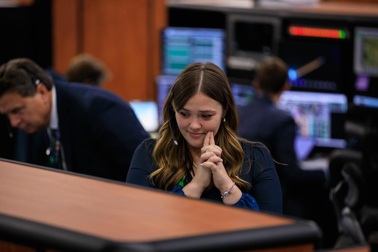 Artemis I launch team members are at their consoles in Launch Control Center Firing Room 1 at NASA’s Kennedy Space Center in Florida during countdown and liftoff of the agency’s Space Launch System and Orion spacecraft from Launch Complex 39B on Nov. 16, 2022. Liftoff was at 1:47 a.m. EST. The first in a series of increasingly complex missions, Artemis I will provide a foundation for human deep space exploration and demonstrate our commitment and capability to extend human presence to the Moon and beyond. The primary goal of Artemis I is to thoroughly test the integrated systems before crewed missions by operating the spacecraft in a deep space environment, testing Orion’s heat shield, and recovering the crew module after reentry, descent, and splashdown.