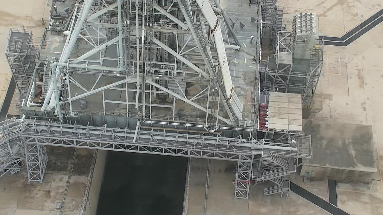 Following NASA’s successful Artemis I launch from Kennedy Space Center in Florida on Nov. 16, 2022, teams with the Exploration Ground Systems conducted a post-launch assessment for the ground systems, which began the day of launch and concluded Friday, Nov. 18. This enabled teams to inspect areas on the mobile launcher and identify specific damage and debris around the pad. Engineers have determined the overall mobile launcher and pad systems performed as designed during launch and are structurally sound.