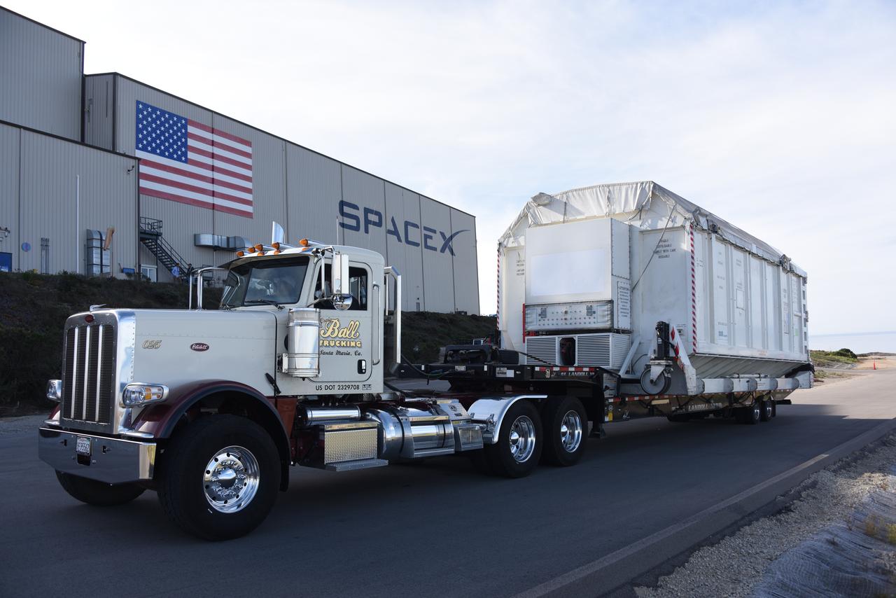 The Surface Water and Ocean Topography (SWOT) spacecraft is transported from Astrotech to the SpaceX facility at Vandenberg Space Force Base in California on Nov. 21, 2022. SWOT is the first mission that will observe nearly all water on Earth’s surface, measuring the height of water in the planet’s lakes, rivers, reservoirs, and the ocean. The satellite is set to launch aboard a SpaceX Falcon 9 rocket in December from Vandenberg’s Space Launch Center-4 East. NASA’s Launch Services Program, based at the agency’s Kennedy Space Center in Florida, is managing the launch service.