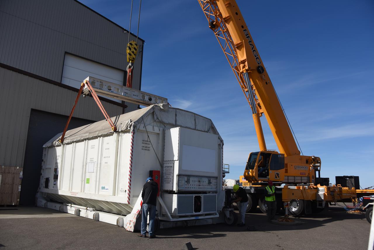 The Surface Water and Ocean Topography (SWOT) spacecraft is transported from Astrotech to the SpaceX facility at Vandenberg Space Force Base in California on Nov. 21, 2022. SWOT is the first mission that will observe nearly all water on Earth’s surface, measuring the height of water in the planet’s lakes, rivers, reservoirs, and the ocean. The satellite is set to launch aboard a SpaceX Falcon 9 rocket in December from Vandenberg’s Space Launch Center-4 East. NASA’s Launch Services Program, based at the agency’s Kennedy Space Center in Florida, is managing the launch service.