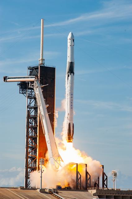 NASA image: SpaceX CRS-26 Liftoff, Remote Cam #4