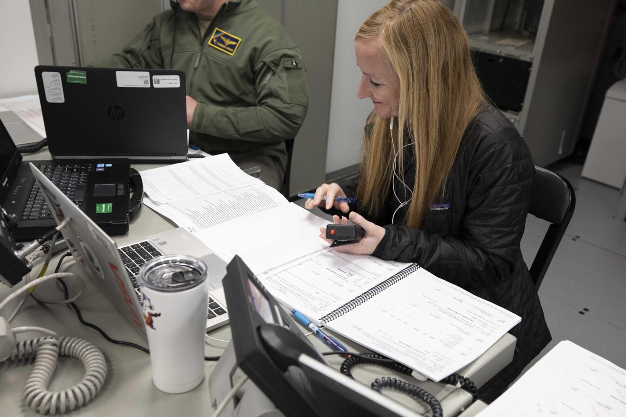 Inside a control room aboard USS Portland, members and leaders of NASA’s Landing and Recovery team run through preparations and procedures ahead of the Orion Spacecraft’s return from the Moon on Dec. 11 as part of the Artemis I mission.