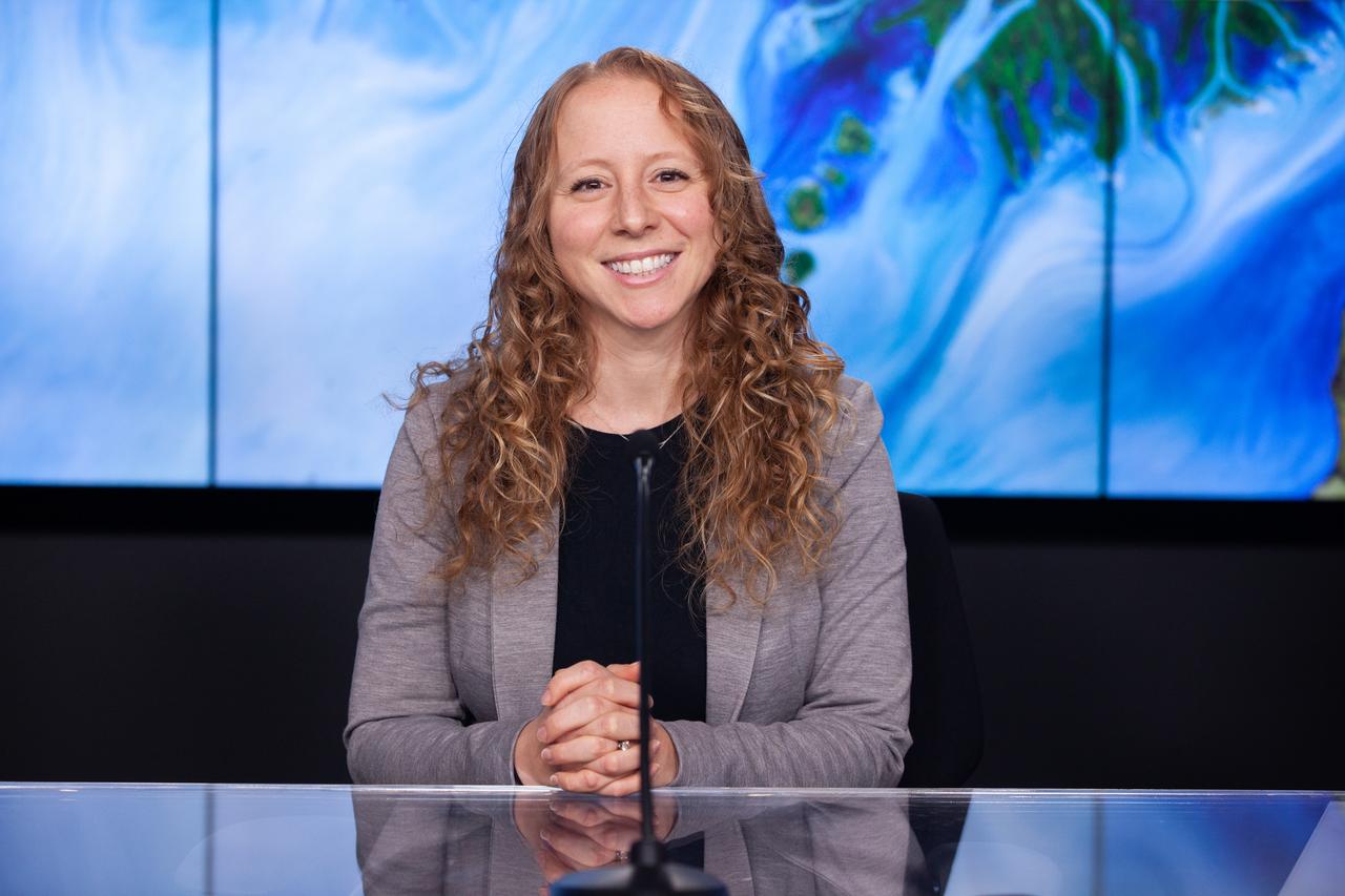 Julianna Scheiman, civil satellite missions director, SpaceX, participates in a prelaunch news conference held by NASA, SpaceX, and the French space agency Centre National d’Études Spatiales (CNES) for the Surface Water and Ocean Topography (SWOT) mission on Dec. 14, 2022, at Vandenberg Space Force Base in California. SWOT is scheduled to launch on a SpaceX Falcon 9 rocket from Space Launch Complex-4 East at Vandenberg on Dec. 15, 2022, at 3:46 a.m. PST. SWOT will be NASA’s first global survey of nearly all water on Earth’s surface. Scientists plan to use its observations to better understand the global water cycle, furnish insight into the ocean’s role in how climate change unfolds, and provide a global inventory of water resources. The SWOT mission is a collaborative effort between NASA and CNES with contributions from the Canadian Space Agency and the UK Space Agency. NASA’s Launch Services Program, based at the agency’s Kennedy Space Center in Florida, is managing the launch service.