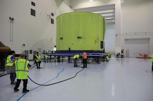 NASA image: Artemis III Core Stage Segment Move to Work Stand