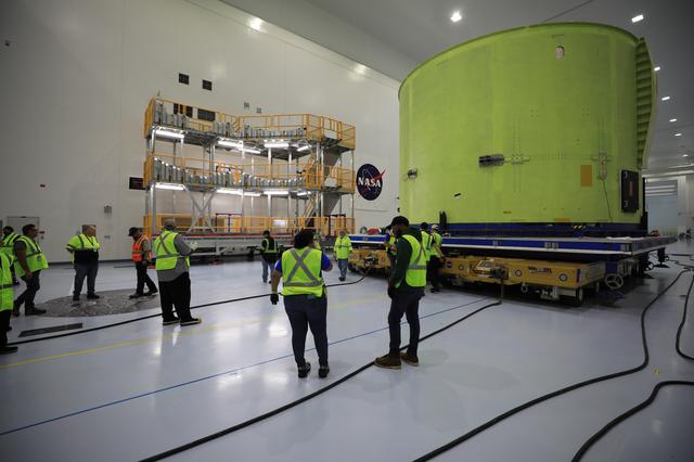 NASA image: Artemis III Core Stage Segment Move to Work Stand