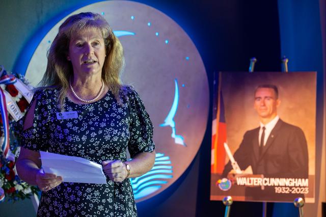 NASA image: Memorial Ceremony for Walter Cunningham