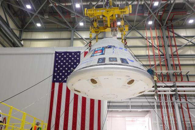 NASA image: Boeing CFT Crew Module Mate to Service Module
