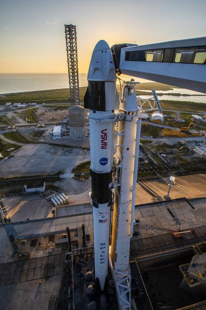 NASA image: NASA/SpaceX Crew-6 Rollout for Launch