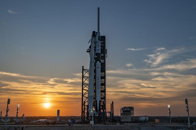 NASA image: SpaceX Crew-6 Sunset at LC-39A
