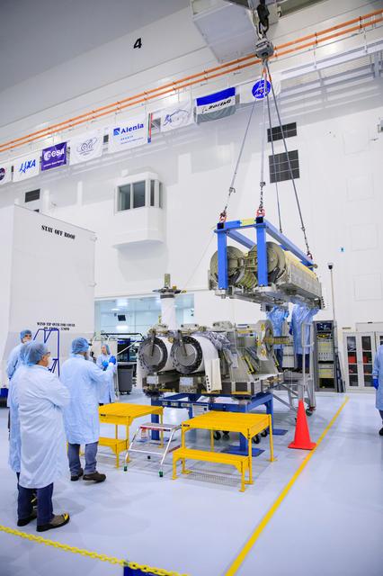 NASA image: iROSA Lift Operation