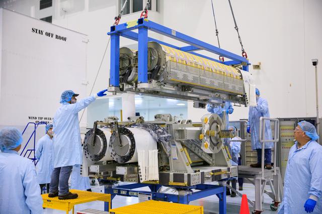 NASA image: iROSA Lift Operation