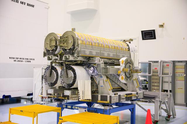 NASA image: iROSA Lift Operation