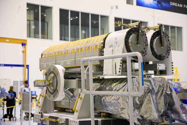 NASA image: iROSA Lift Operation