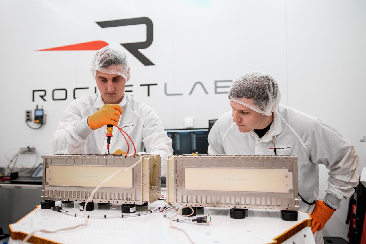 Two CubeSats are encapsulated at the Rocket Lab facility in Mahia, New Zealand, on April 24, 2023, in preparation for NASA’s second TROPICS (Time-Resolved Observations of Precipitation structure and storm Intensity with a Constellation of Smallsats) launch. After successfully launching the first pair of small satellites earlier this month from Launch Complex 1 in Mahia, New Zealand, NASA and Rocket Lab are targeting no earlier than 12 a.m. EDT Thursday, May 25 (4 p.m. NZST), for liftoff of the second pair of storm tracking CubeSats into orbit. NASA will use TROPICS to study tropical cyclones as part of the agency’s Earth Venture Class missions.