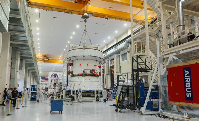 NASA image: Artemis II SM Move to Fast Cell