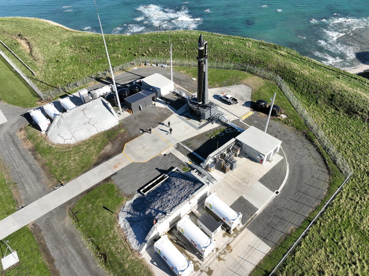 A Rocket Lab Electron rocket stands on Pad B, Launch Complex 1, in Māhia, New Zealand, just ahead of liftoff at 3:46 p.m. NZST Friday, May 26, with NASA’s Time-Resolved Observations of Precipitation structure and storm Intensity with a Constellation of Smallsats (TROPICS) CubeSats secured in the payload fairing atop the rocket. The successful launch placed the final pair of TROPICS CubeSats into orbit, completing the constellation. TROPICS will provide data on temperature, precipitation, water vapor, and clouds by measuring microwave frequencies, providing insight into storm formation and intensification.