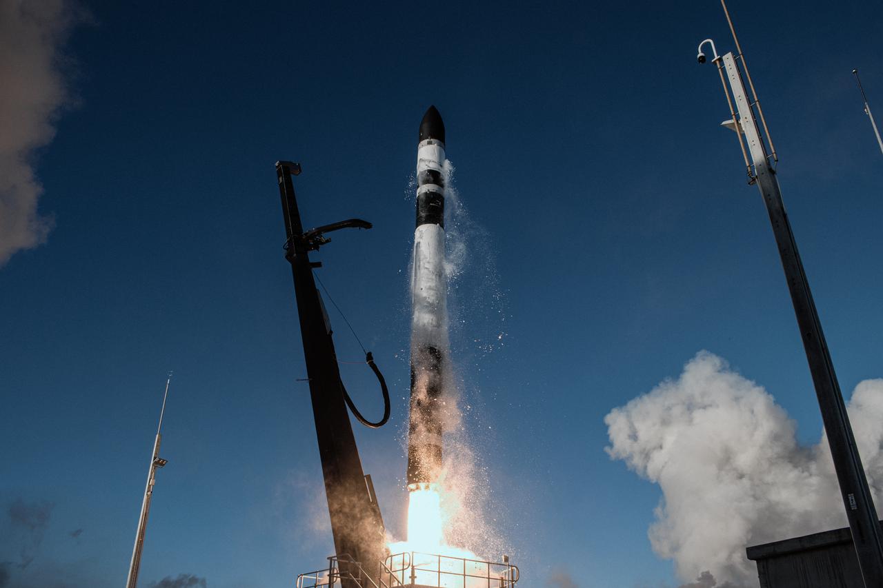 A Rocket Lab Electron rocket lifts off from Pad B, Launch Complex 1, in Māhia, New Zealand, at 11:46 p.m. EDT on Thursday, May 25 (3:46 p.m. NZST Friday, May 26) carrying the final pair of NASA’s Time-Resolved Observations of Precipitation structure and storm Intensity with a Constellation of Smallsats (TROPICS) CubeSats secured in the payload fairing atop the rocket. The successful launch placed the final pair of TROPICS CubeSats into orbit, completing the constellation. TROPICS will provide data on temperature, precipitation, water vapor, and clouds by measuring microwave frequencies, providing insight into storm formation and intensification.
