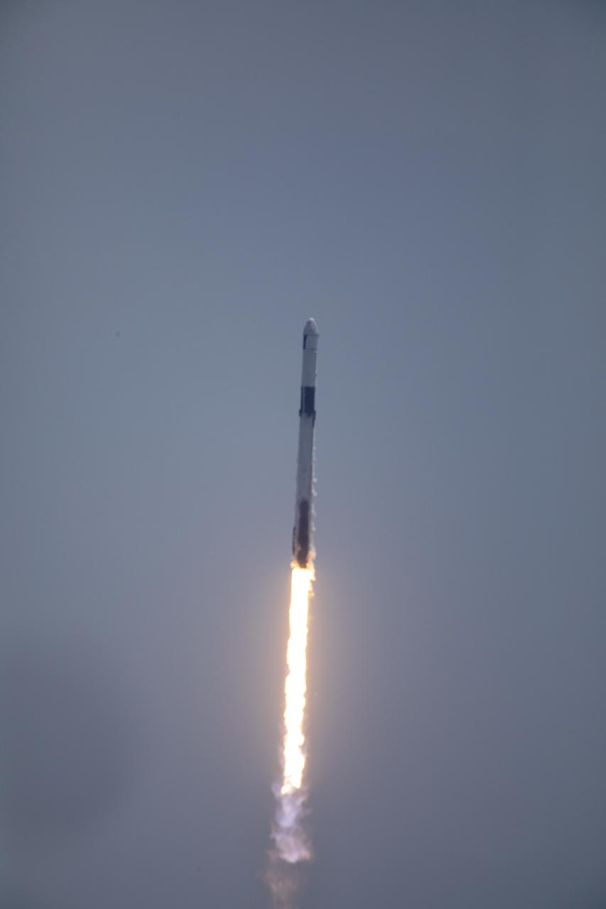 The SpaceX Falcon 9 rocket carrying the Dragon capsule soars upward after lifting off from Launch Complex 39A at NASA’s Kennedy Space Center in Florida on June 5, 2023, on the company’s 28th Commercial Resupply Services mission for the agency to the International Space Station. Liftoff was at 11:47 a.m. EDT. Dragon will deliver more than XXX pounds of crew supplies, equipment, and science experiments to the orbiting laboratory. The spacecraft is expected to spend about a month attached to the orbiting outpost before it returns to Earth with research and return cargo, splashing down off the coast of Florida.