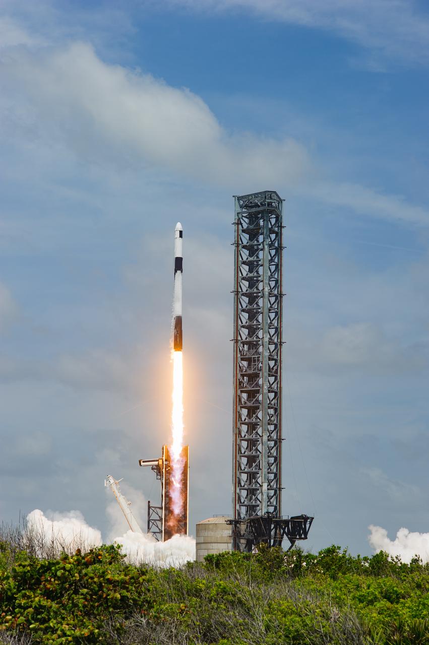 NASA and SpaceX launched the 28th commercial resupply mission of the Cargo Dragon from Launch Complex 39A at the agency's Kennedy Space Center in Florida. Liftoff occurred at 11:47 a.m. EDT, June 5, 2023. SpaceX's Dragon will deliver new science investigations, food, supplies, and equipment to the International Space Station for the crew, including the next pair of IROSAs (International Space Station Roll Out Solar Arrays). These solar panels, which roll out using stored kinetic energy, will expand the energy-production capabilities of the space station. This will be the third set launching in the SpaceX Dragon's trunk, and once installed, will help provide a 20% to 30% increase in power for space station research and operations.