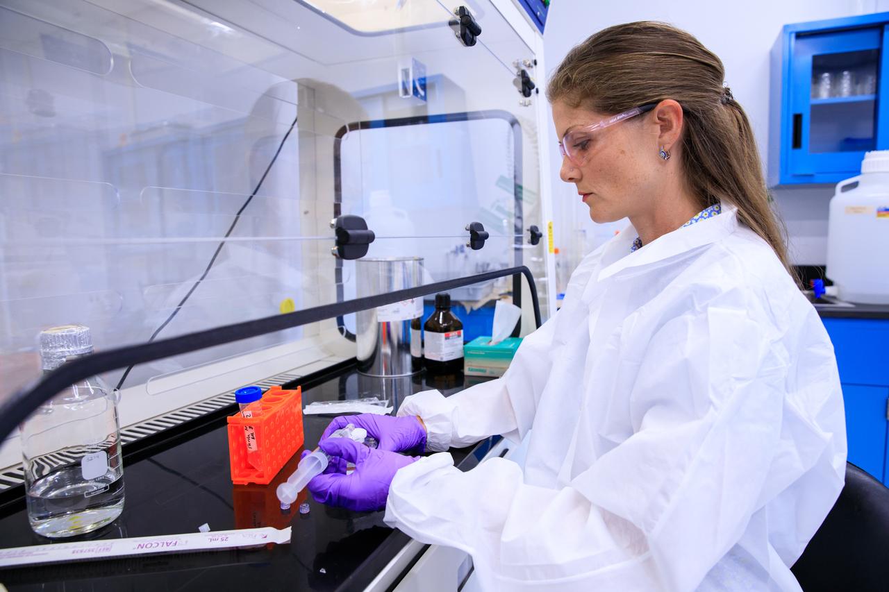 Aubrey O’Rourke, a project scientist at NASA’s Kennedy Space Center, is a member of the Crop Production team at the Florida spaceport. One key project on which she is working involves the building and deploying of an automatic genomic sequencer for spaceflight applications. The capability will allow NASA to conduct fundamental research as well as microbial monitoring of water and foods systems off-planet and at remote locations on Earth.